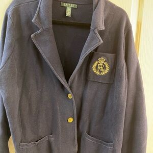 Ralph Lauren knit jacket with embroidered logo